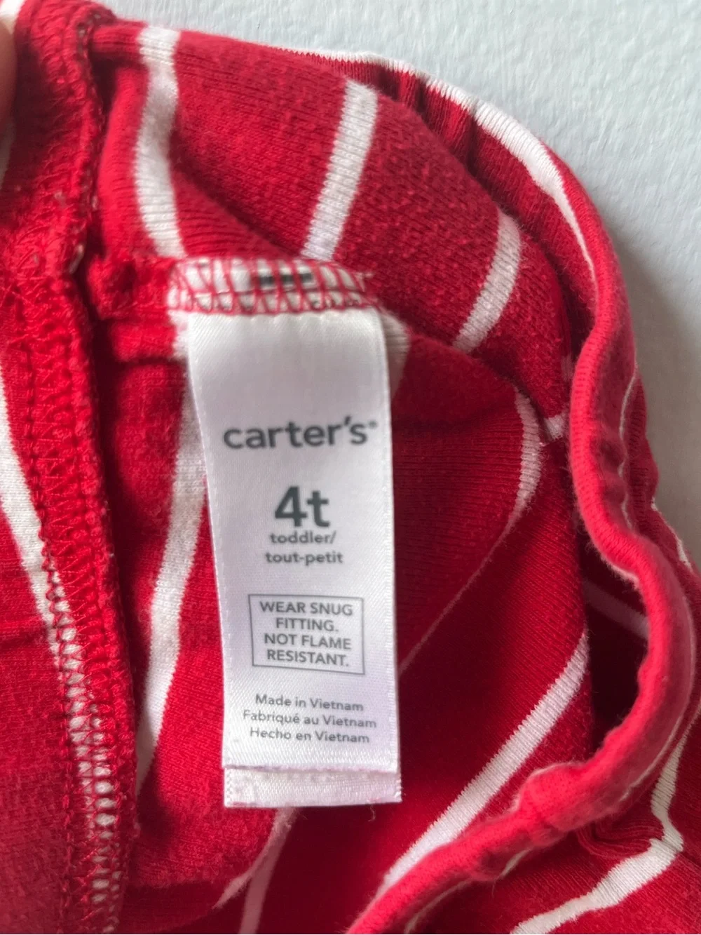 Carter's PJs Navy & Red Fire Chief Long Sleeve Pajama Top and Pants Set- Size 4t
